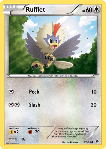 Rufflet (86/98) [Black & White: Emerging Powers] - Comfy Hobbies