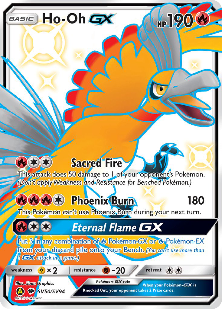 Ho-Oh GX (SV50/SV94) [Sun & Moon: Hidden Fates - Shiny Vault] - Comfy Hobbies