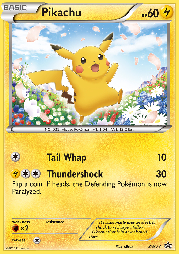 Pikachu (BW77) [Black & White: Black Star Promos] - Comfy Hobbies