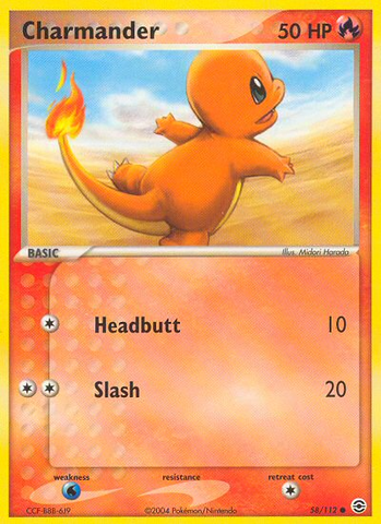 Charmander (58/112) [EX: FireRed & LeafGreen] - Comfy Hobbies