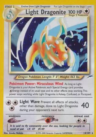 Light Dragonite (14/105) [Neo Destiny Unlimited] - Comfy Hobbies