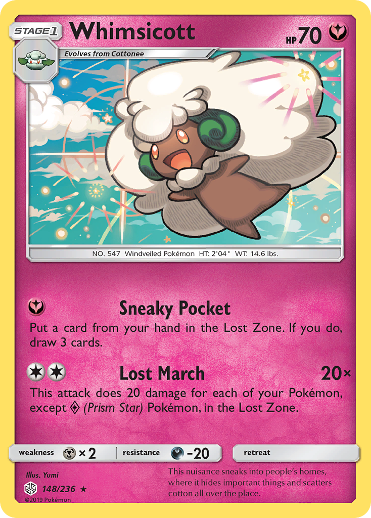 Whimsicott (148/236) [Sun & Moon: Cosmic Eclipse] - Comfy Hobbies