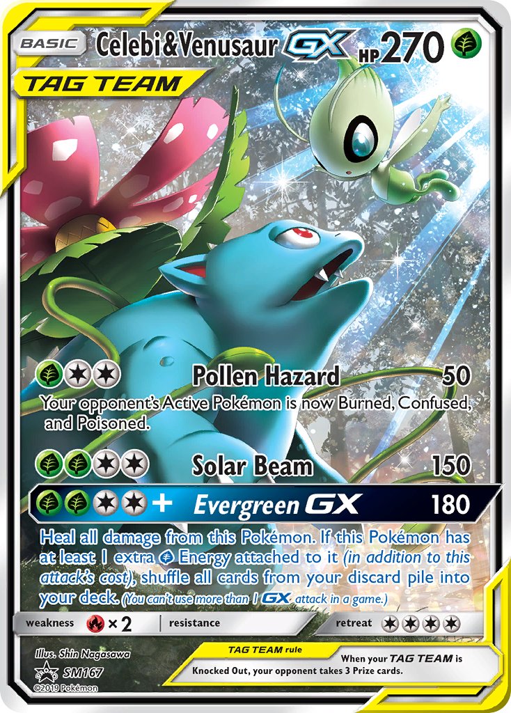 Celebi & Venusaur GX (SM167) [Sun & Moon: Black Star Promos] - Comfy Hobbies