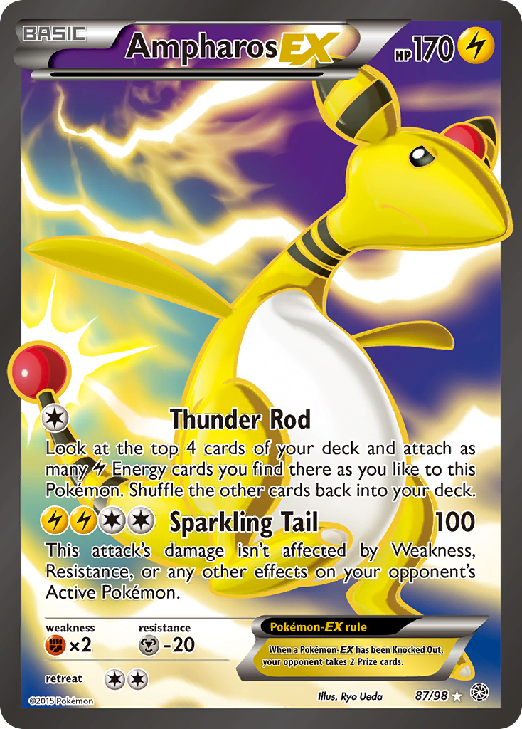 Ampharos EX (87/98) [XY: Ancient Origins] - Comfy Hobbies