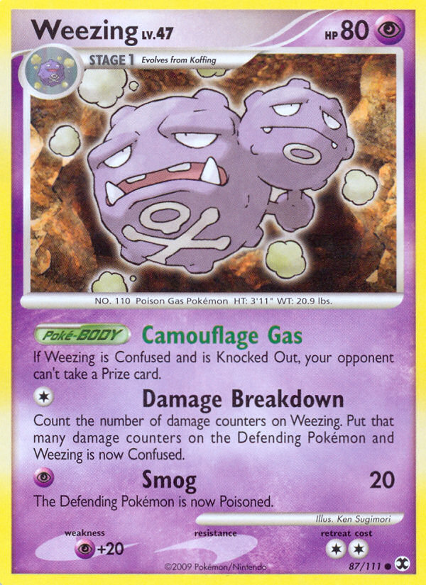 Weezing (87/111) [Platinum: Rising Rivals] - Comfy Hobbies