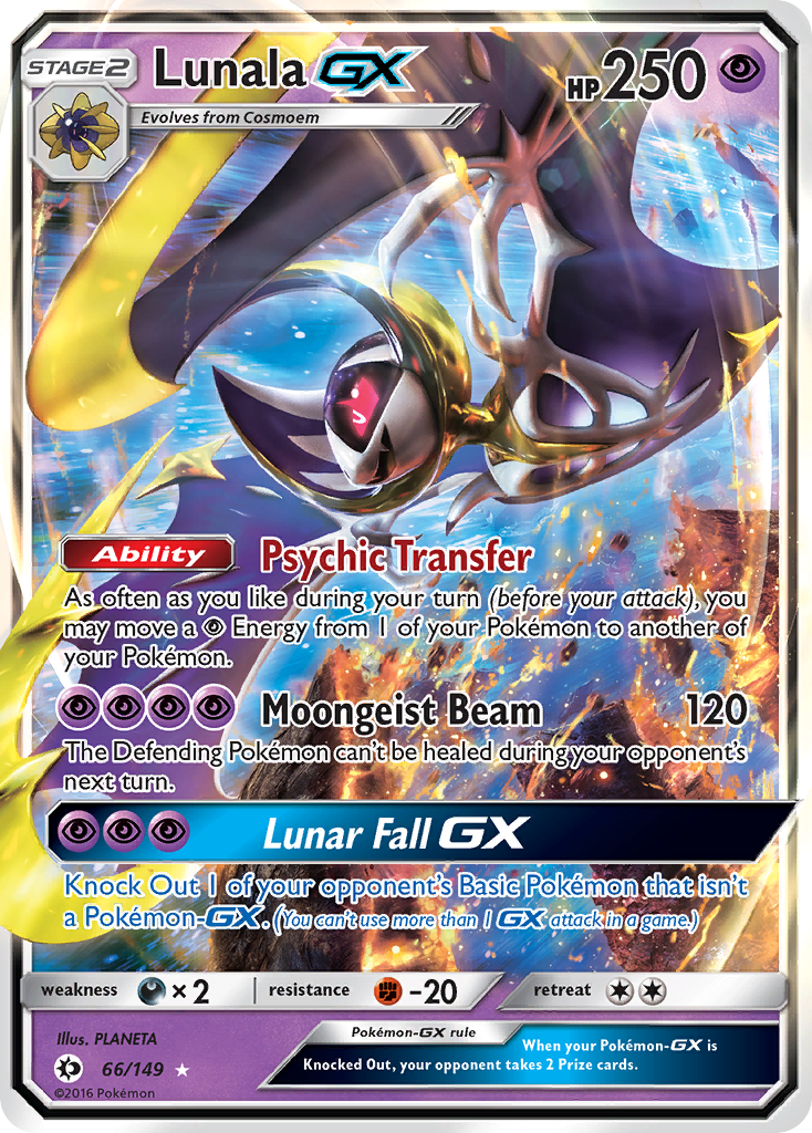 Lunala GX (66/149) [Sun & Moon: Base Set] - Comfy Hobbies