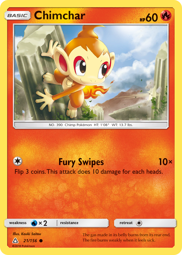 Chimchar (21/156) [Sun & Moon: Ultra Prism] - Comfy Hobbies