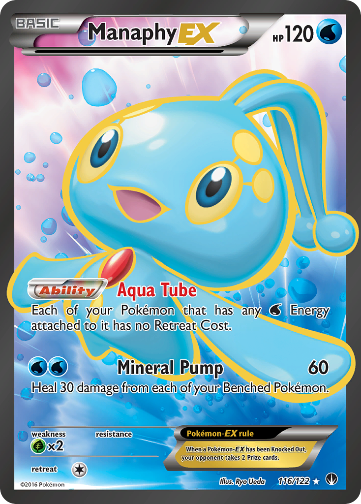 Manaphy EX (116/122) [XY: BREAKpoint] - Comfy Hobbies