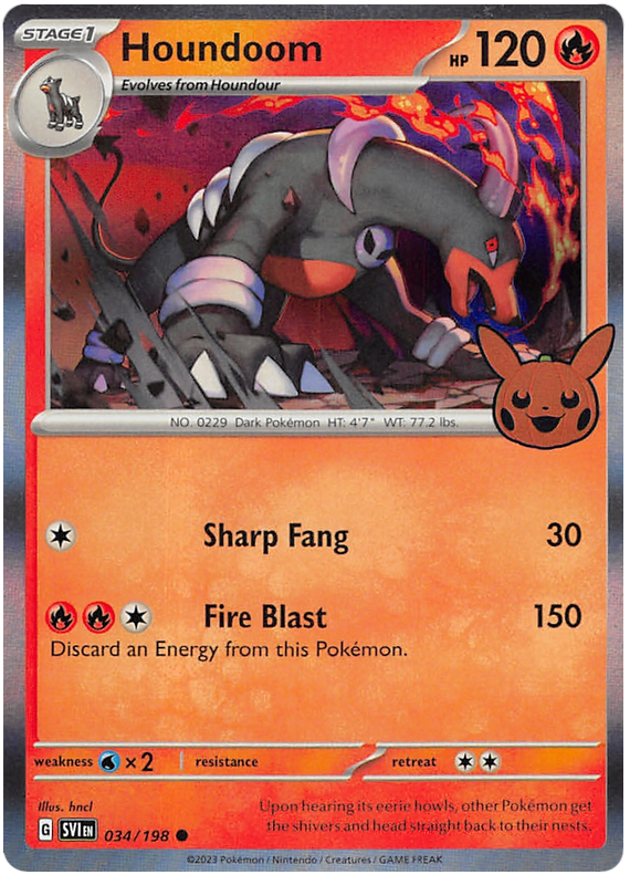 Houndoom (034/198) [Trick or Trade 2023] - Comfy Hobbies