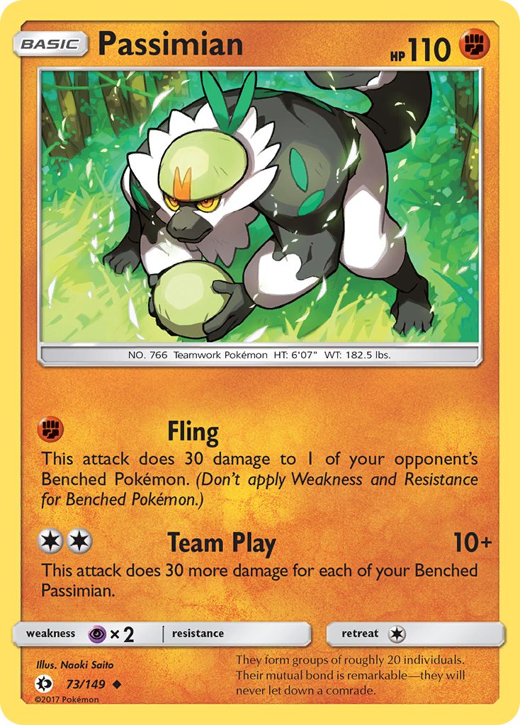 Passimian (73/149) [Sun & Moon: Base Set] - Comfy Hobbies