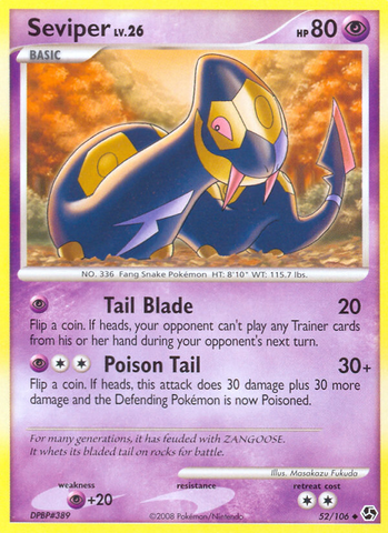 Seviper (52/106) [Diamond & Pearl: Great Encounters] - Comfy Hobbies