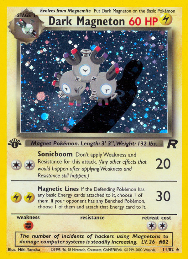 Dark Magneton (11/82) [Team Rocket 1st Edition] - Comfy Hobbies