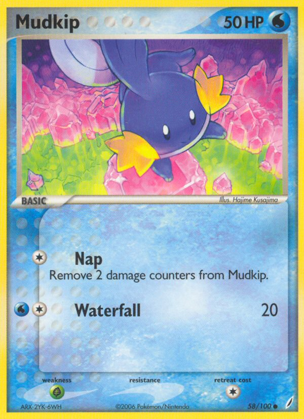 Mudkip (58/100) [EX: Crystal Guardians] - Comfy Hobbies