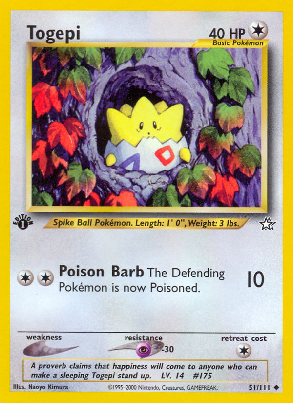 Togepi (51/111) [Neo Genesis 1st Edition] - Comfy Hobbies