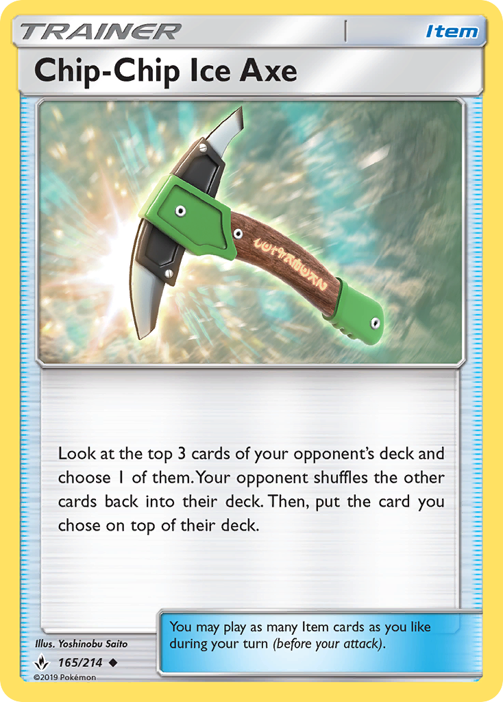 Chip-Chip Ice Axe (165/214) [Sun & Moon: Unbroken Bonds] - Comfy Hobbies