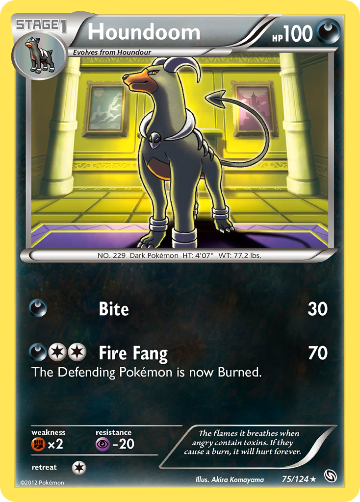 Houndoom (75/124) [Black & White: Dragons Exalted] - Comfy Hobbies