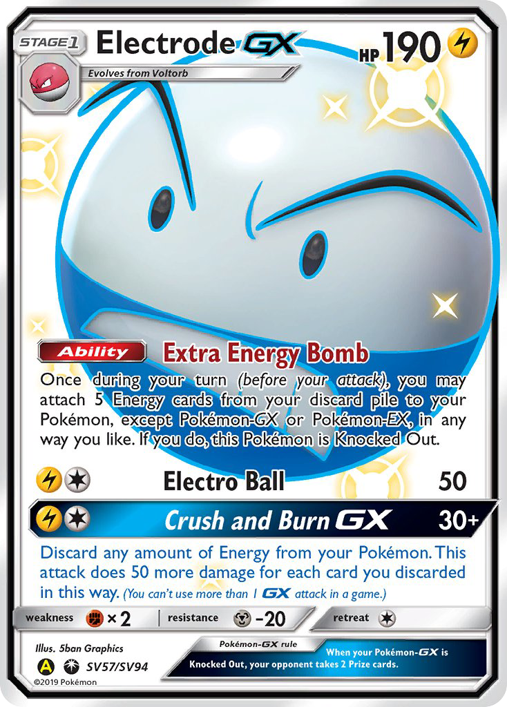 Electrode GX (SV57/SV94) [Sun & Moon: Hidden Fates - Shiny Vault] - Comfy Hobbies