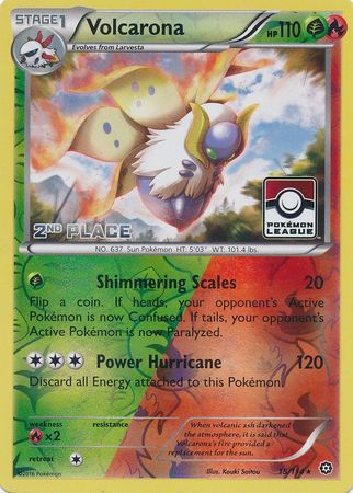 Volcarona (15/114) (League Promo 2nd Place) [XY: Steam Siege] - Comfy Hobbies