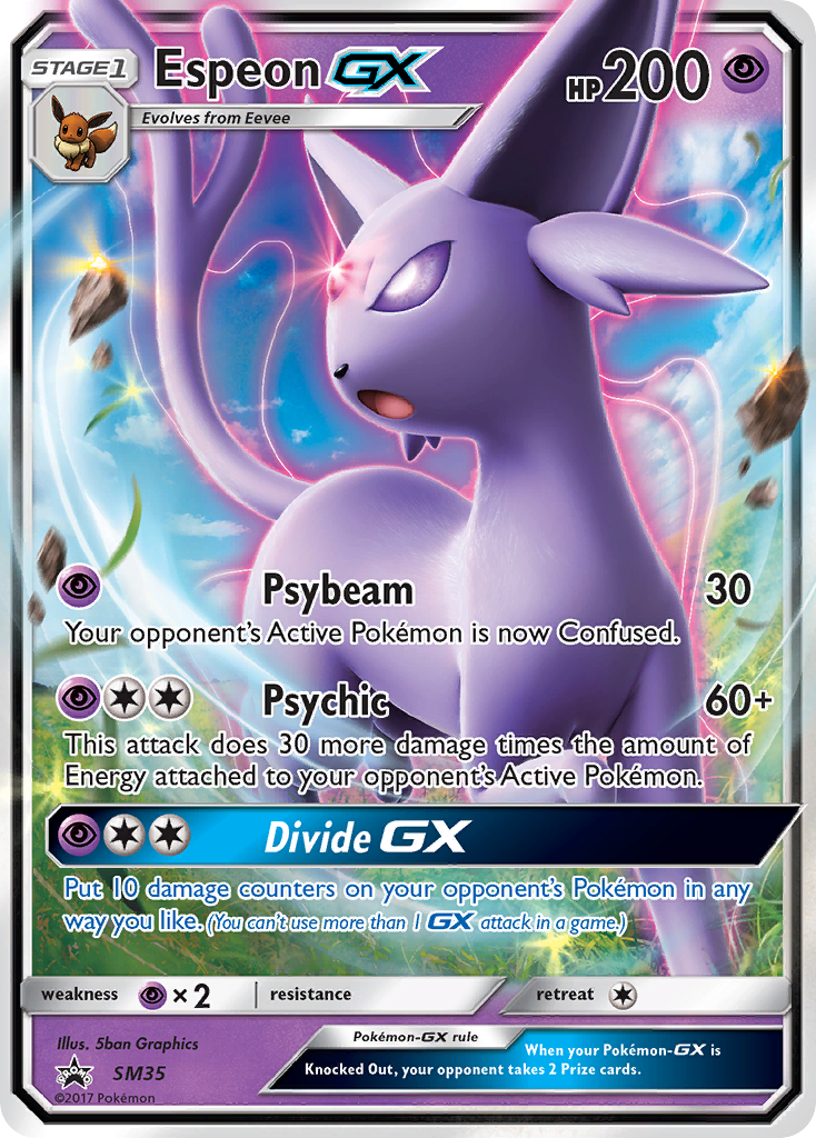 Espeon GX (SM35) [Sun & Moon: Black Star Promos] - Comfy Hobbies