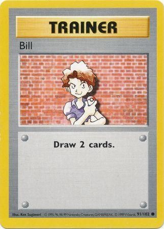 Bill (91/102) [Base Set Shadowless Unlimited] - Comfy Hobbies