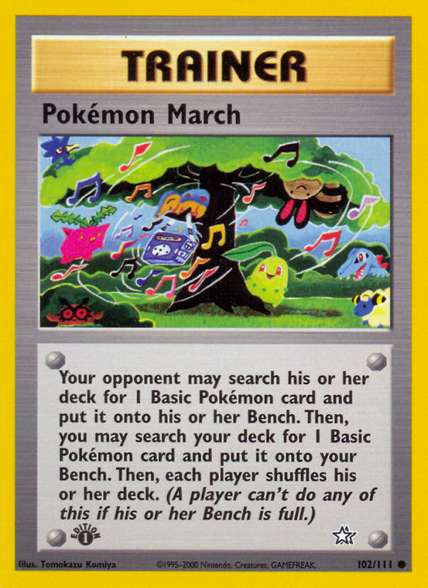Pokemon March (102/111) [Neo Genesis 1st Edition] - Comfy Hobbies