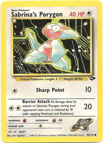 Sabrina's Porygon (98/132) [Gym Challenge Unlimited] - Comfy Hobbies