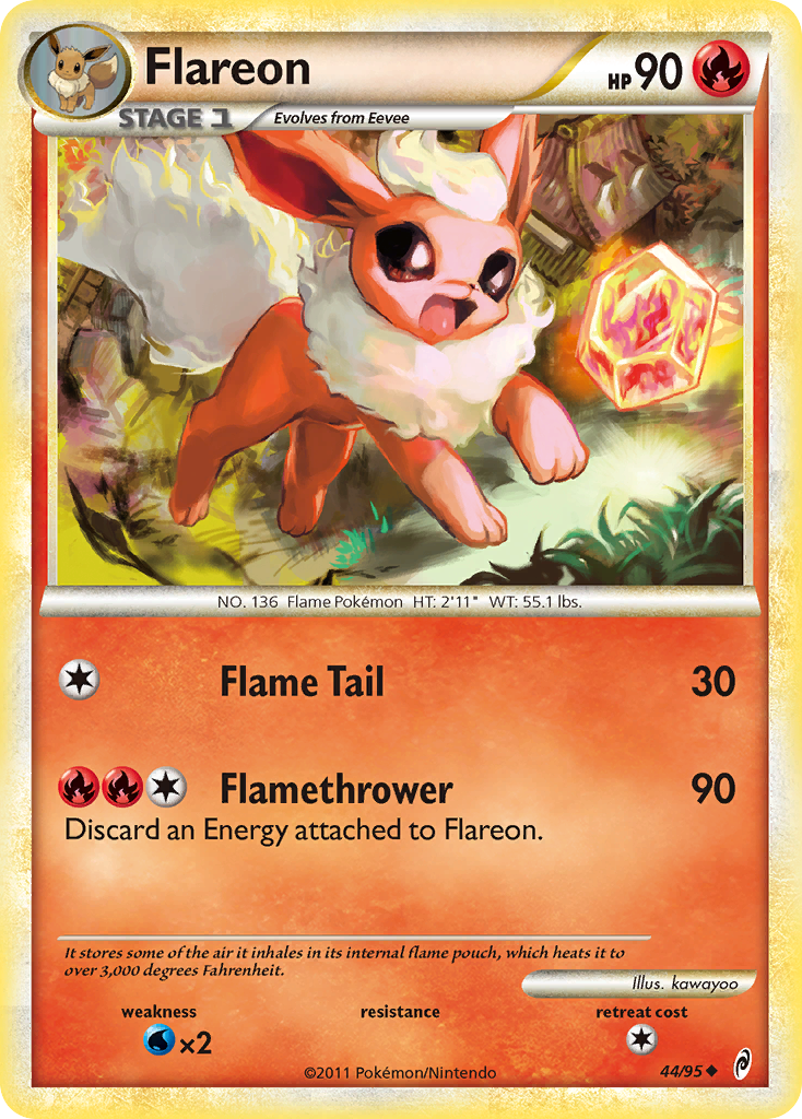 Flareon (44/95) [HeartGold & SoulSilver: Call of Legends] - Comfy Hobbies