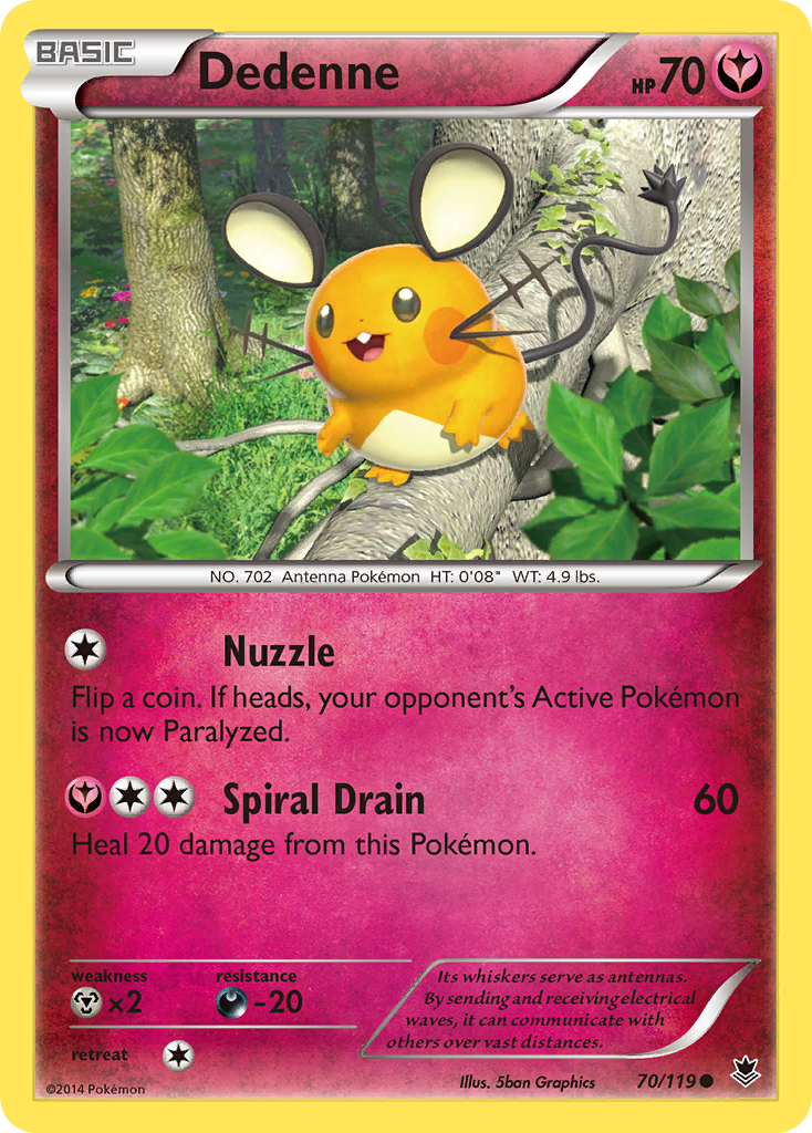 Dedenne (70/119) [XY: Phantom Forces] - Comfy Hobbies