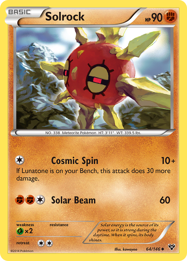 Solrock (64/146) [XY: Base Set] - Comfy Hobbies