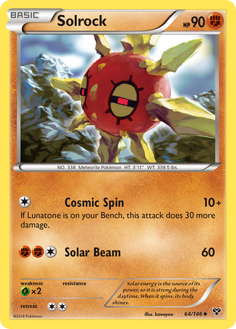 Solrock (64/146) [XY: Base Set] - Comfy Hobbies