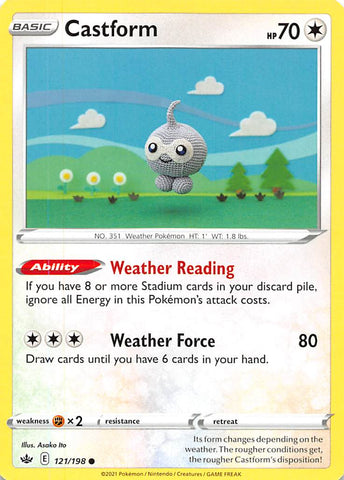 Castform (121/198) [Sword & Shield: Chilling Reign] - Comfy Hobbies