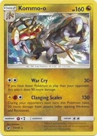 Kommo-o (77/111) (Cracked Ice Holo) (Theme Deck Exclusive) [Sun & Moon: Crimson Invasion] - Comfy Hobbies