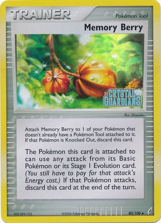 Memory Berry (80/100) (Stamped) [EX: Crystal Guardians] - Comfy Hobbies