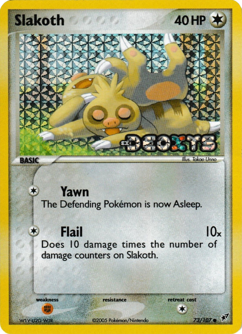 Slakoth (73/107) (Stamped) [EX: Deoxys] - Comfy Hobbies