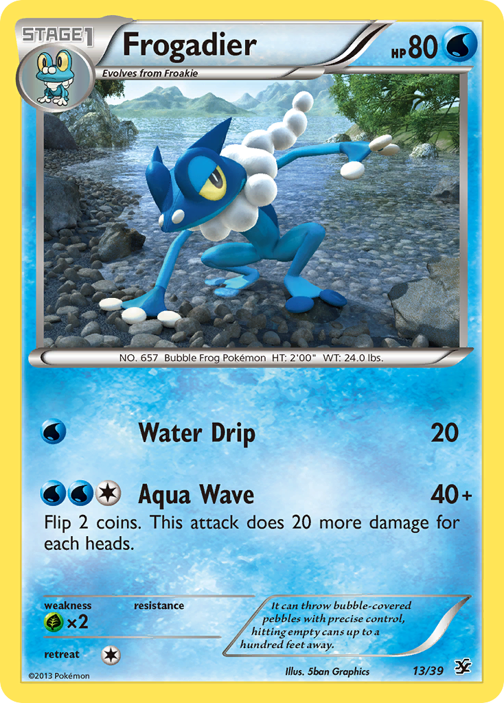Frogadier (13/39) [XY: Kalos Starter Set] - Comfy Hobbies