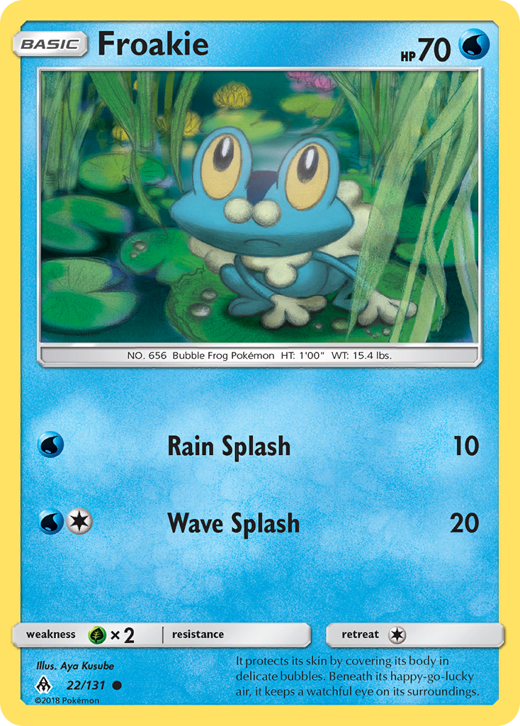 Froakie (22/131) [Sun & Moon: Forbidden Light] - Comfy Hobbies