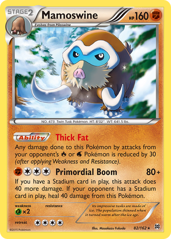 Mamoswine (82/162) [XY: BREAKthrough] - Comfy Hobbies