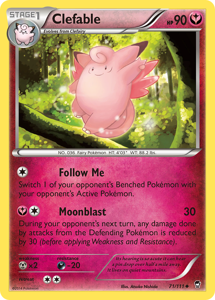 Clefable (71/111) [XY: Furious Fists] - Comfy Hobbies