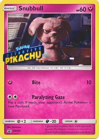 Snubbull Detective (SM200) (Pikachu Stamped) [Sun & Moon: Black Star Promos] - Comfy Hobbies