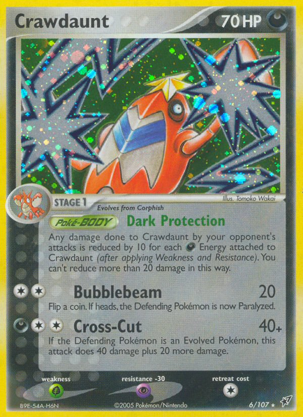 Crawdaunt (6/107) [EX: Deoxys] - Comfy Hobbies