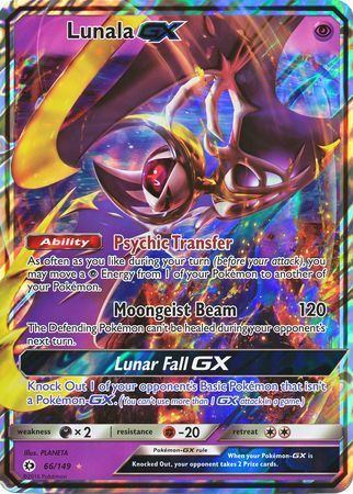 Lunala GX (66/149) (Jumbo Card) [Sun & Moon: Base Set] - Comfy Hobbies