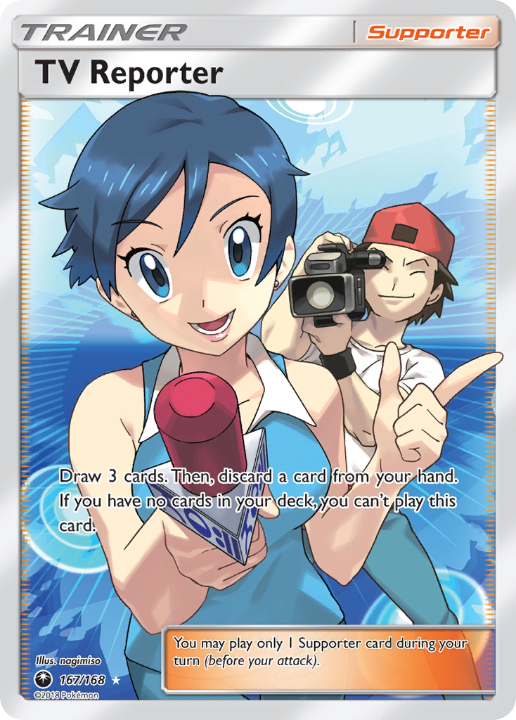 TV Reporter (167/168) [Sun & Moon: Celestial Storm] - Comfy Hobbies