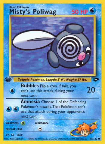 Misty's Poliwag (89/132) [Gym Challenge 1st Edition] - Comfy Hobbies