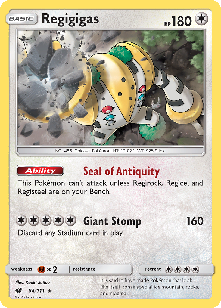 Regigigas (84/111) [Sun & Moon: Crimson Invasion] - Comfy Hobbies