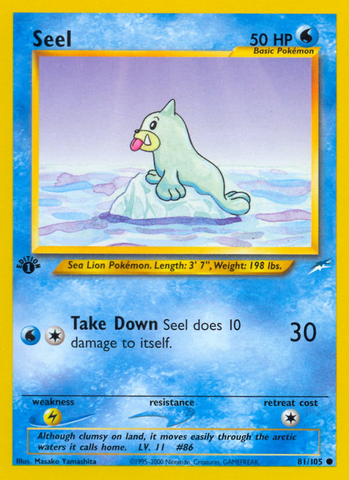 Seel (81/105) [Neo Destiny 1st Edition] - Comfy Hobbies