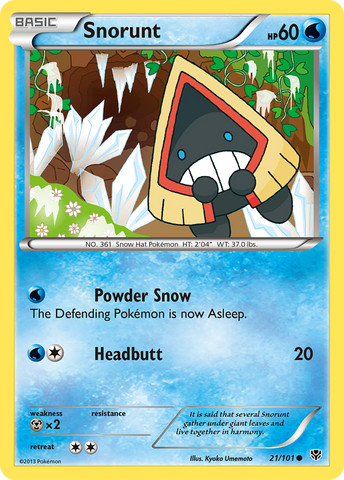 Snorunt (21/101) [Black & White: Plasma Blast] - Comfy Hobbies