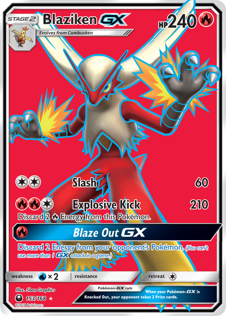 Blaziken GX (153/168) [Sun & Moon: Celestial Storm] - Comfy Hobbies