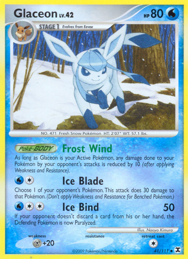 Glaceon (41/111) [Platinum: Rising Rivals] - Comfy Hobbies