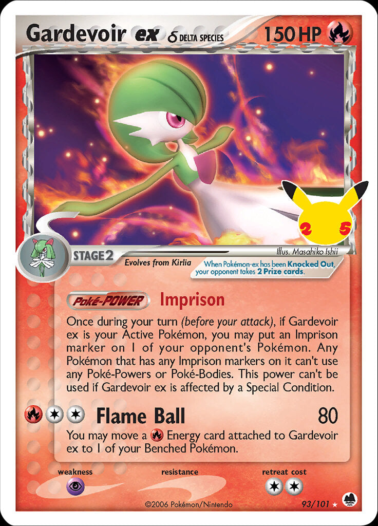 Gardevoir ex (93/101) (Delta Species) [Celebrations: 25th Anniversary - Classic Collection] - Comfy Hobbies