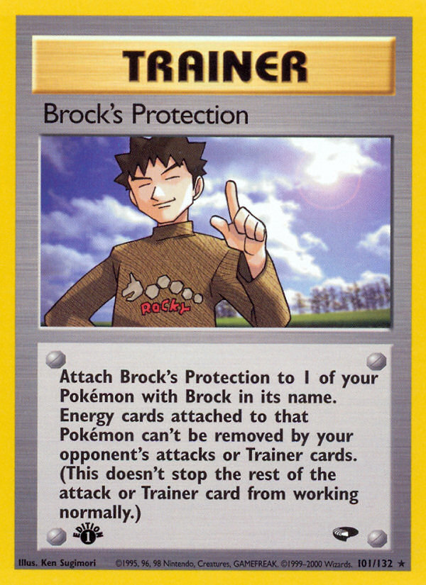 Brock's Protection (101/132) [Gym Challenge 1st Edition] - Comfy Hobbies